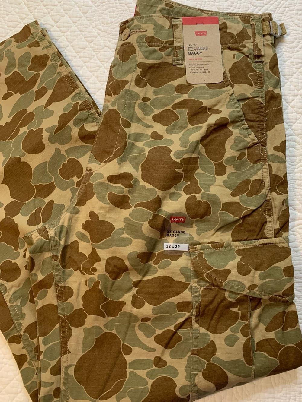 Levi's XX Camo Baggy Pants in Classic Duck Camo